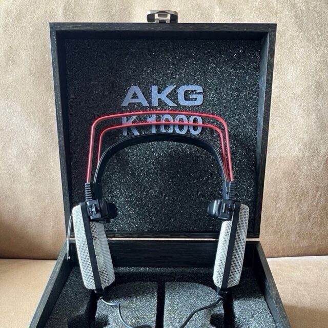 AKG K1000 オープンエアー型ヘッドホン 木箱付き