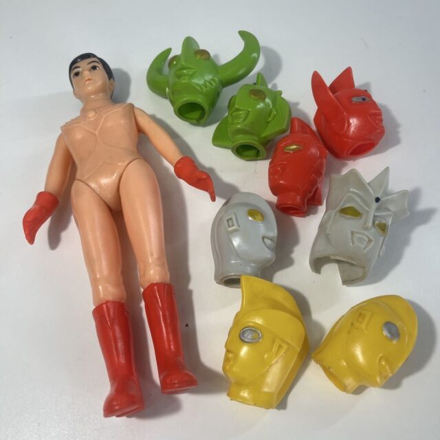ウルトラマン ソフビ人形 着せ替えマスク セット ビンテージ