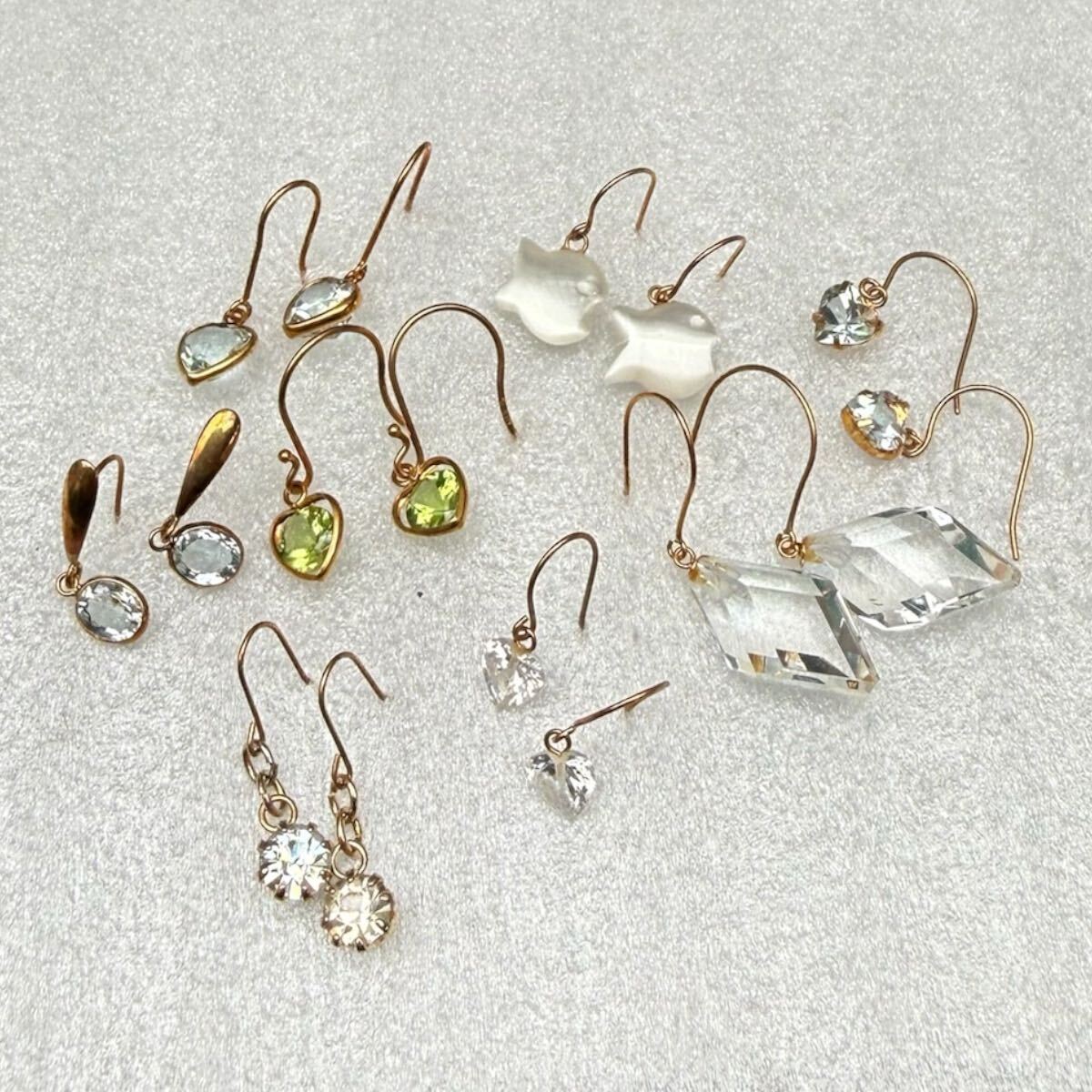 K18 フックピアス 8セット 18金ゴールド