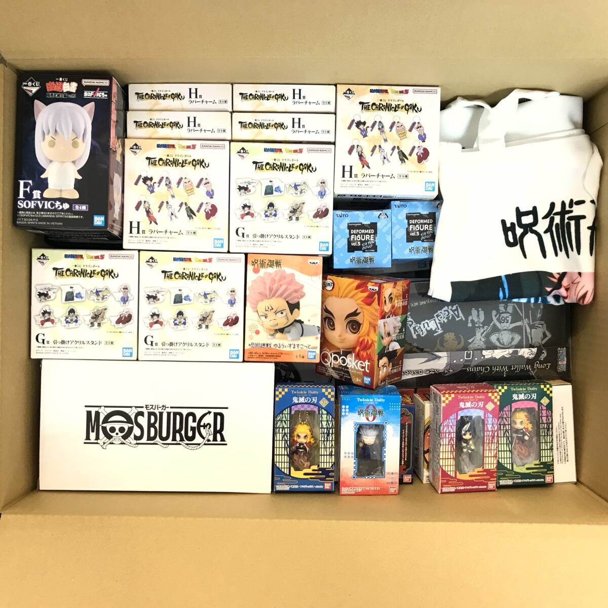 アニメキャラクターグッズ まとめ売り ワンピース ドラゴンボール 鬼滅の刃他