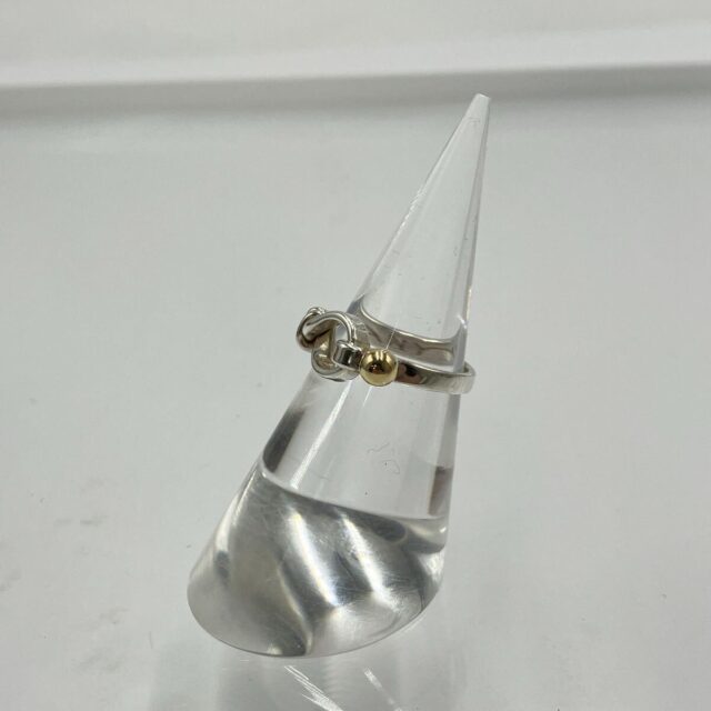 Tiffany&Co. フック&アイ ラブノット SV925/K18YGコンビ