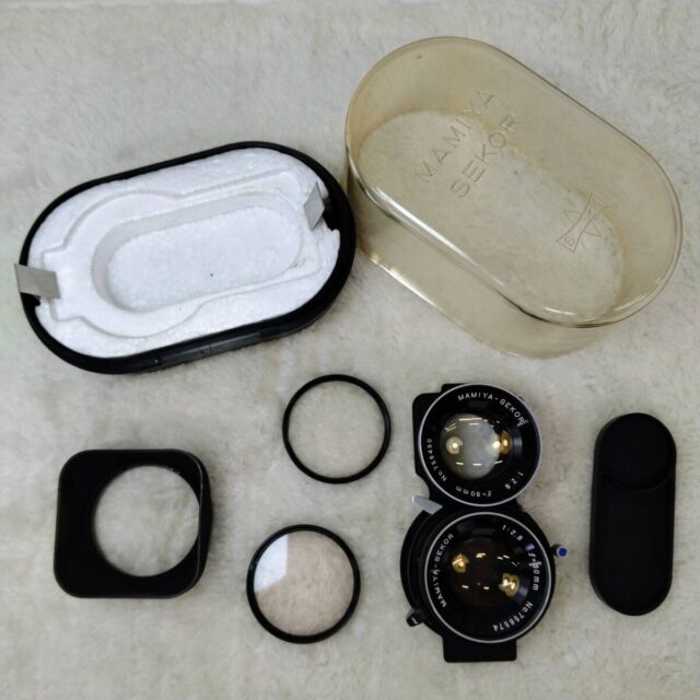 マミヤ Mamiya-Sekor 80mm F2.8 ブルードット 二眼レフカメラ用レンズ