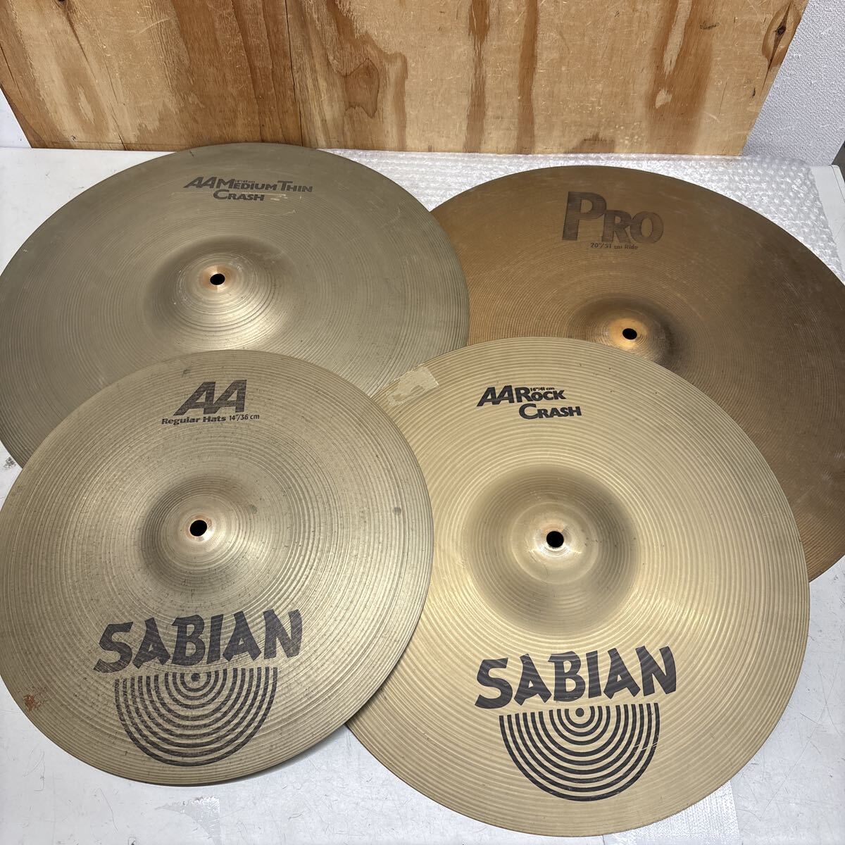 SABIAN AA Rock Crash 16インチ シンバル 4枚セット