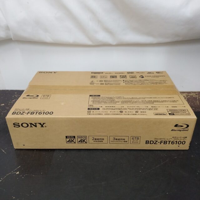 SONY BDZ-FBT6100 4Kチューナー内蔵 Ultra HDブルーレイレコーダー