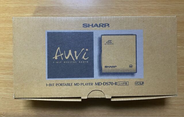 SHARP Auvi MD-DS70-R ポータブルMDプレーヤー レッド