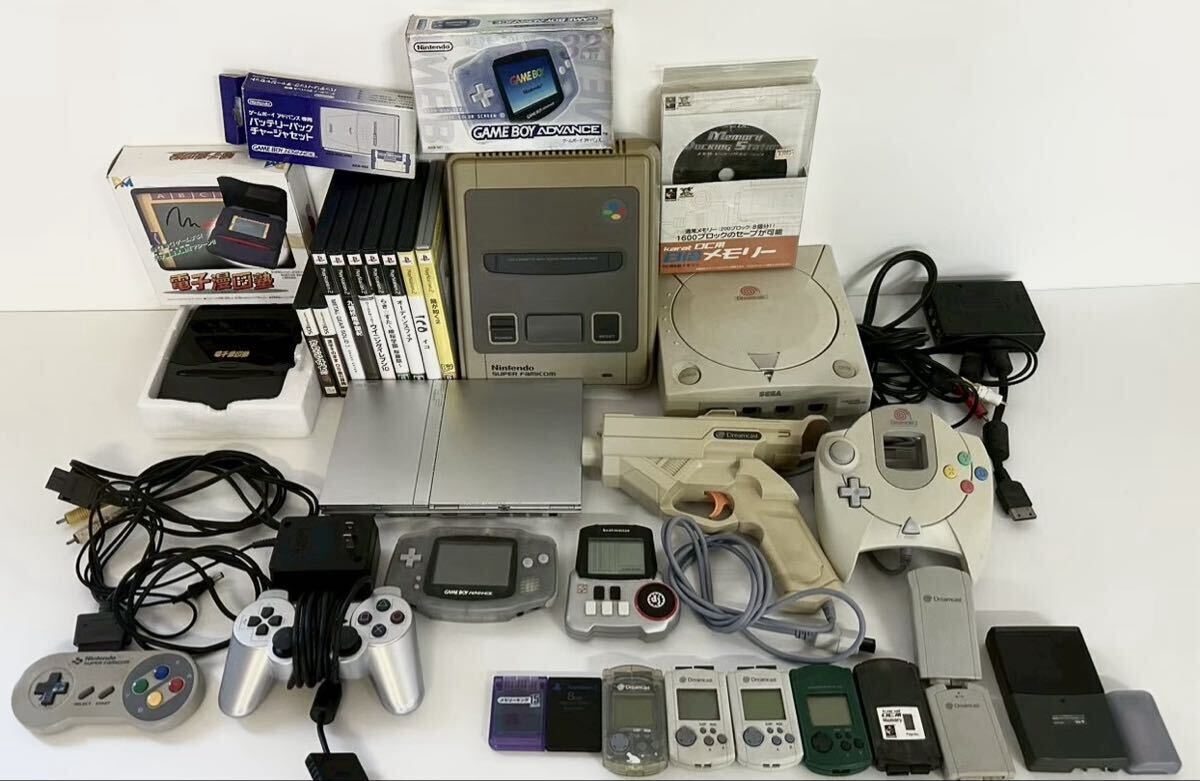 レトロゲーム機 まとめ売り ファミコン ドリームキャスト GBA DS プレステ