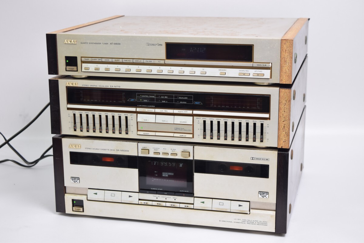 AKAI アカイ オーディオセット AT-M939 カセットデッキ チューナー
