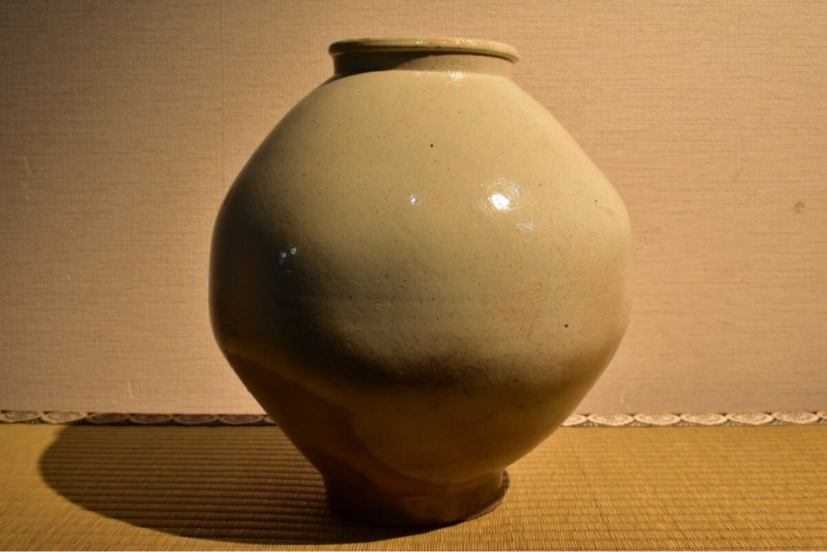 李朝白磁大壺 高麗美術 骨董品
