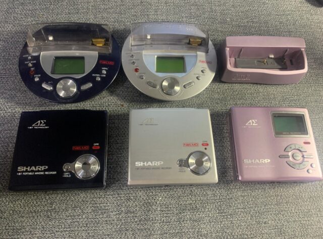 SHARP MD-DR80 MD-DR7 MDプレーヤー 3点セット