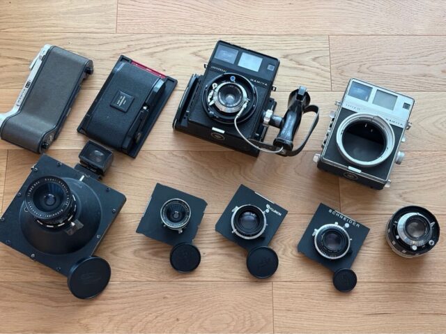 Mamiya Universal カメラセット レンズ6本 フィルムバック付き