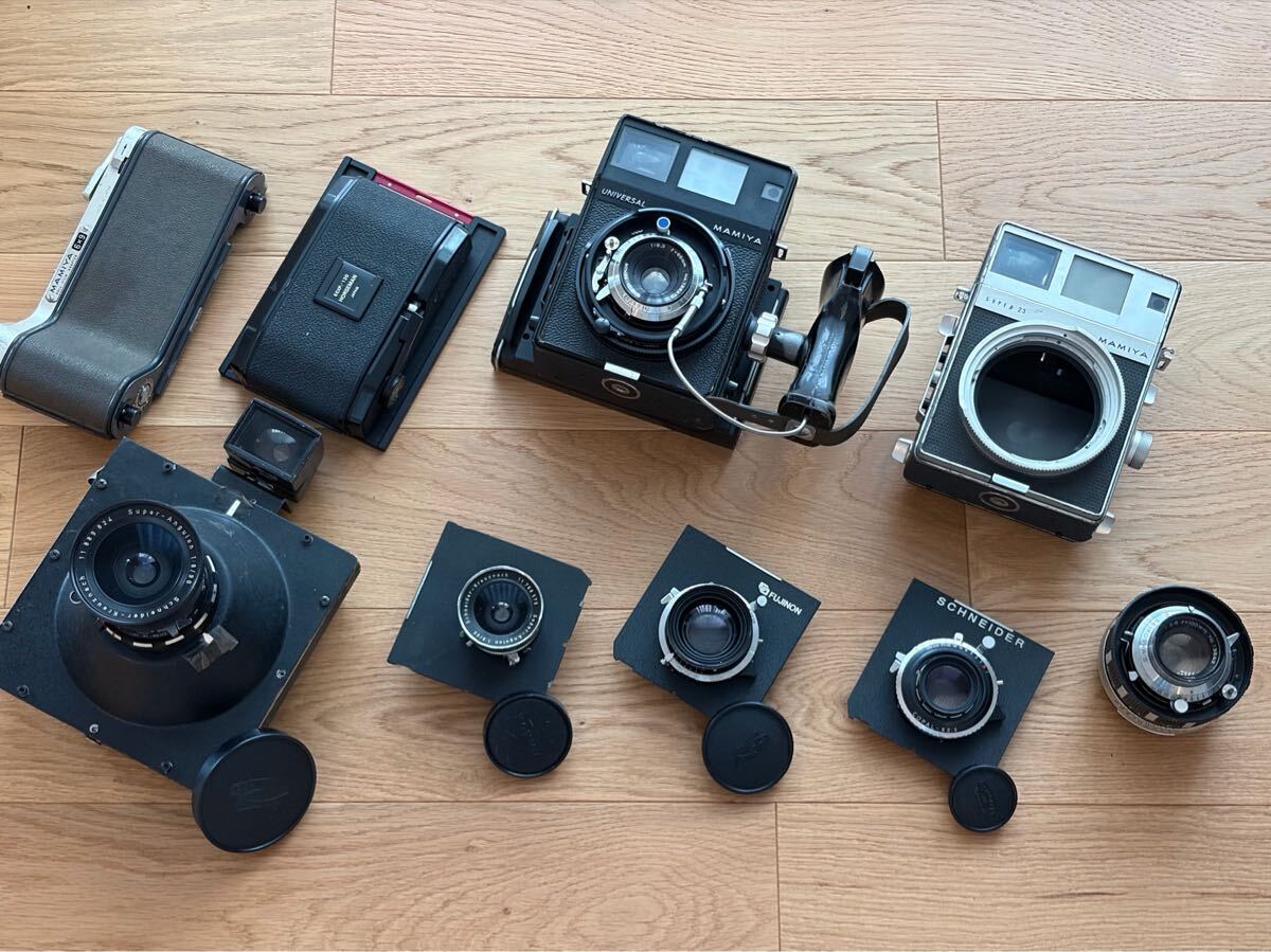 Mamiya Universal カメラセット レンズ6本 フィルムバック付き