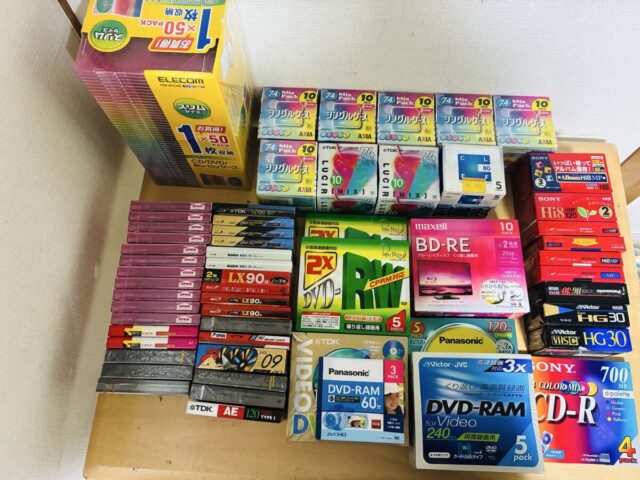 大量記録媒体セット SONY maxell TDK Victor Panasonic MD CD-R DVD-RAM BD-RE