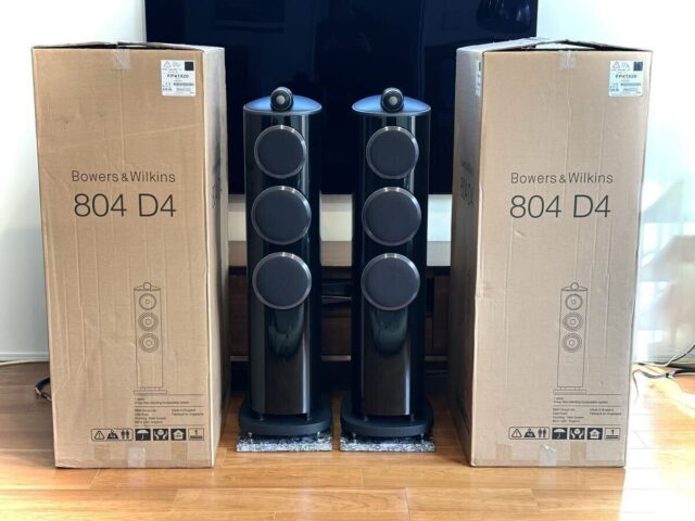 Bowers & Wilkins 804 D4 フロアスピーカー ピアノブラック