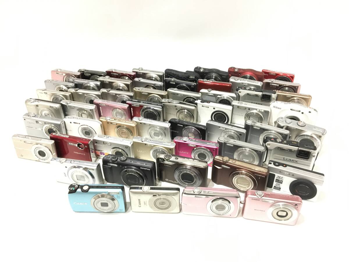 コンパクトデジタルカメラ まとめ売り Canon IXY CASIO EX他 52台 買取