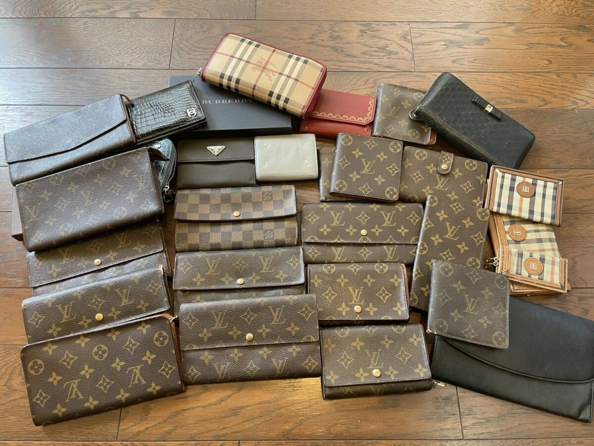 ルイヴィトン シャネル グッチ 高級ブランド財布 28点まとめ売り