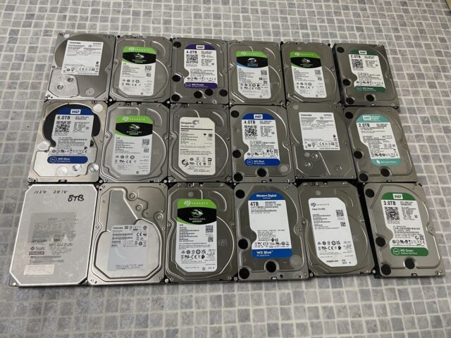 HDD 18台 セット 8TB 6TB 4TB 3TB 2TB 3.5インチ
