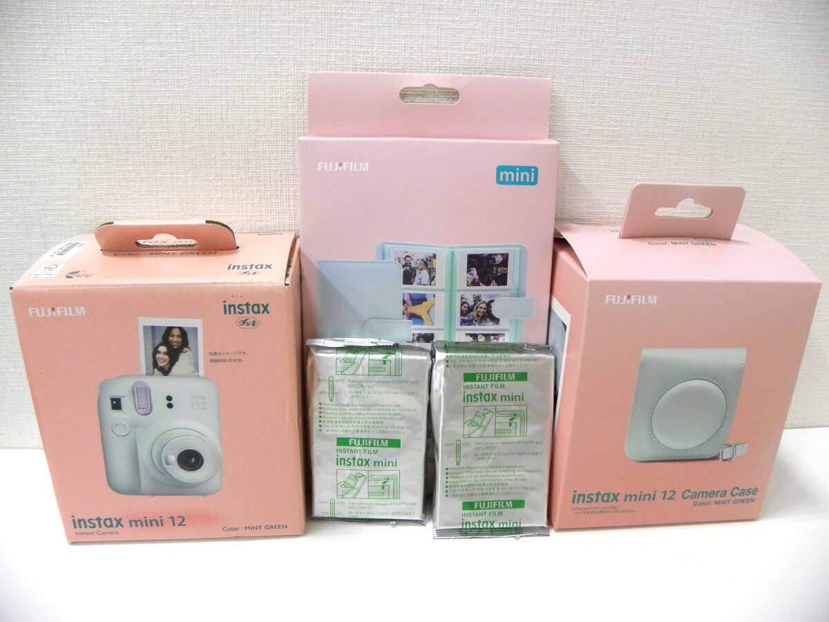 FUJIFILM instax mini 12 インスタントカメラ ミントグリーン