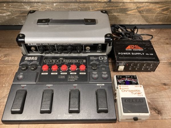 BOSS TU-2 / ARIA PS-108 / KORG G3 / Guyatone FTS-1 まとめて