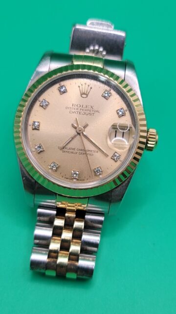 ROLEX ロレックス デイトジャスト 68273 ボーイズ 10Pダイヤ