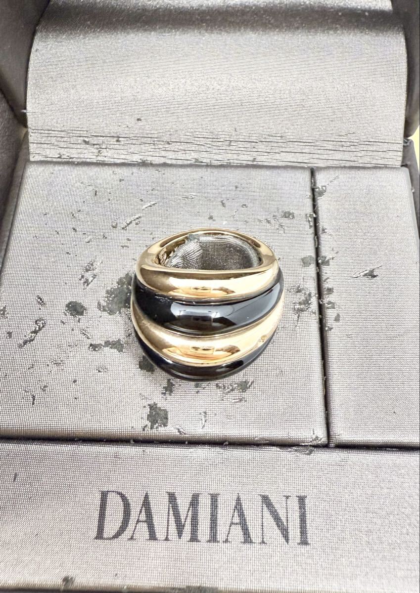 ダミアーニ DAMIANI 750 18金ゴールド オニキス リング