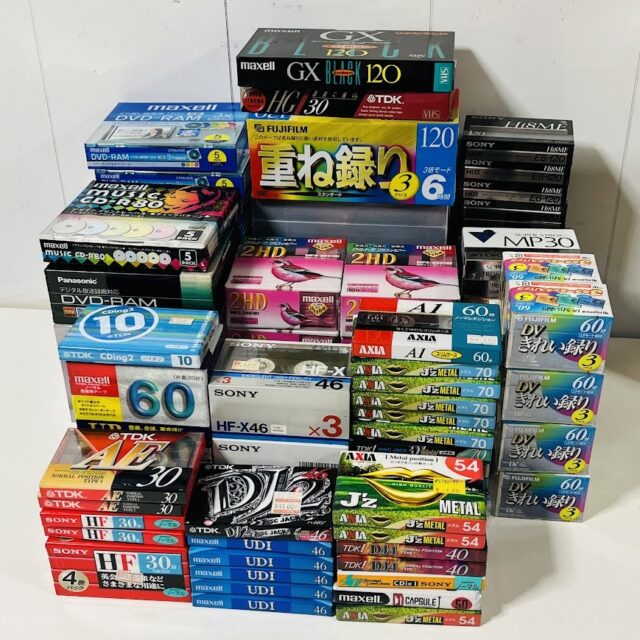 記録媒体まとめて287点 カセットテープ CD-R DVD-RAM VHS