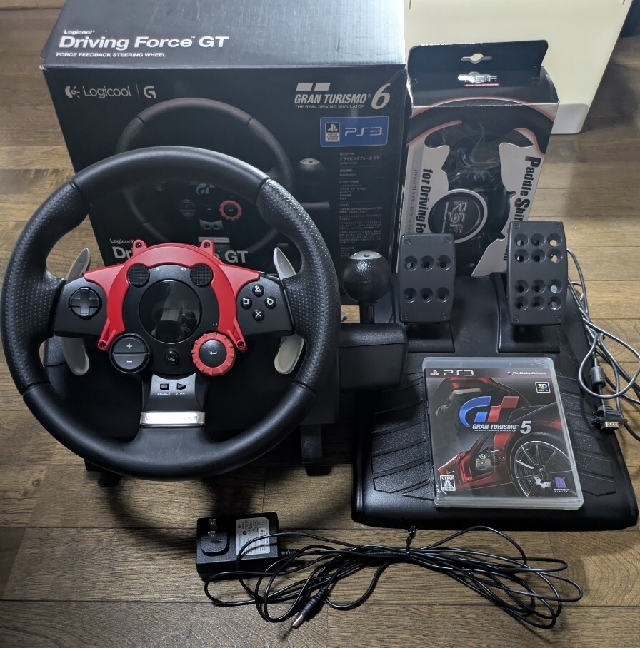 ロジクール ドライビングフォースGT パドルシフト付き PS3ソフト付