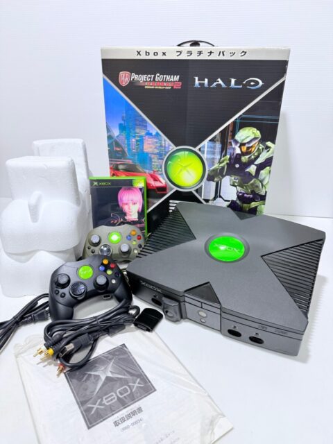 Microsoft Xbox 初代 本体 コントローラー AV ゲームソフトセット