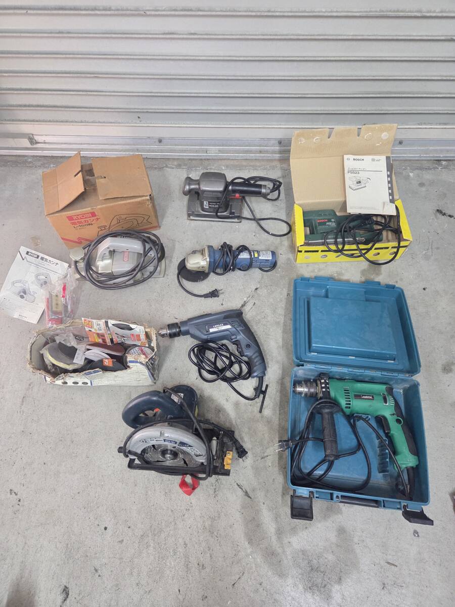 電動工具7点セット BOSCH マキタ 電気カンナ サンダー グラインダー
