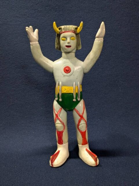 マルサン製ソフビ人形 ウルトラサターン 緑色 ウルトラ怪獣シリーズ