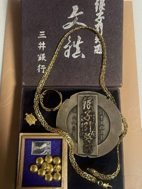 三井銀行 文鎮 造幣局ホールマーク 純銀 アクセサリー