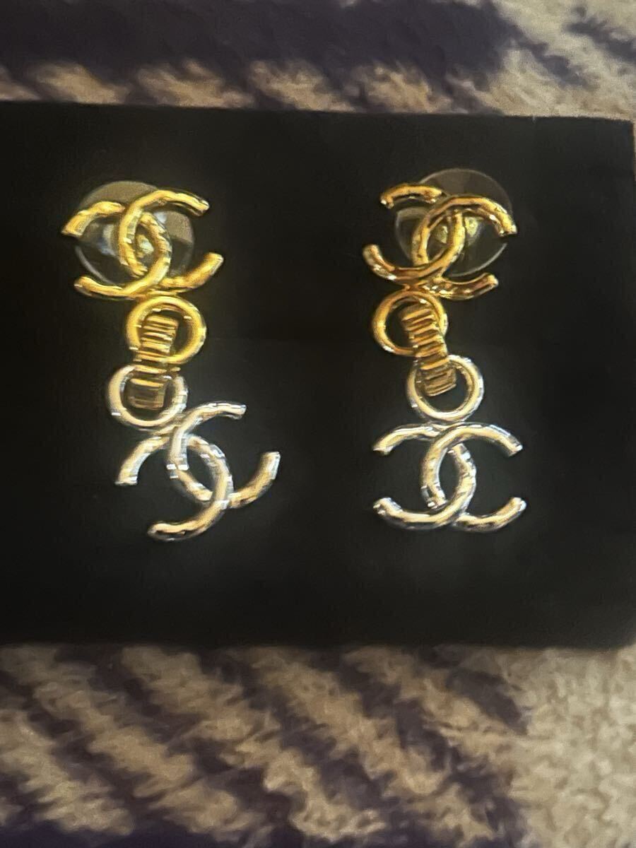 CHANEL ヴィンテージ ピアス ロゴ