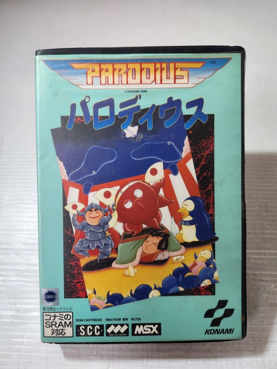 コナミ MSX パロディウス カートリッジROMソフト