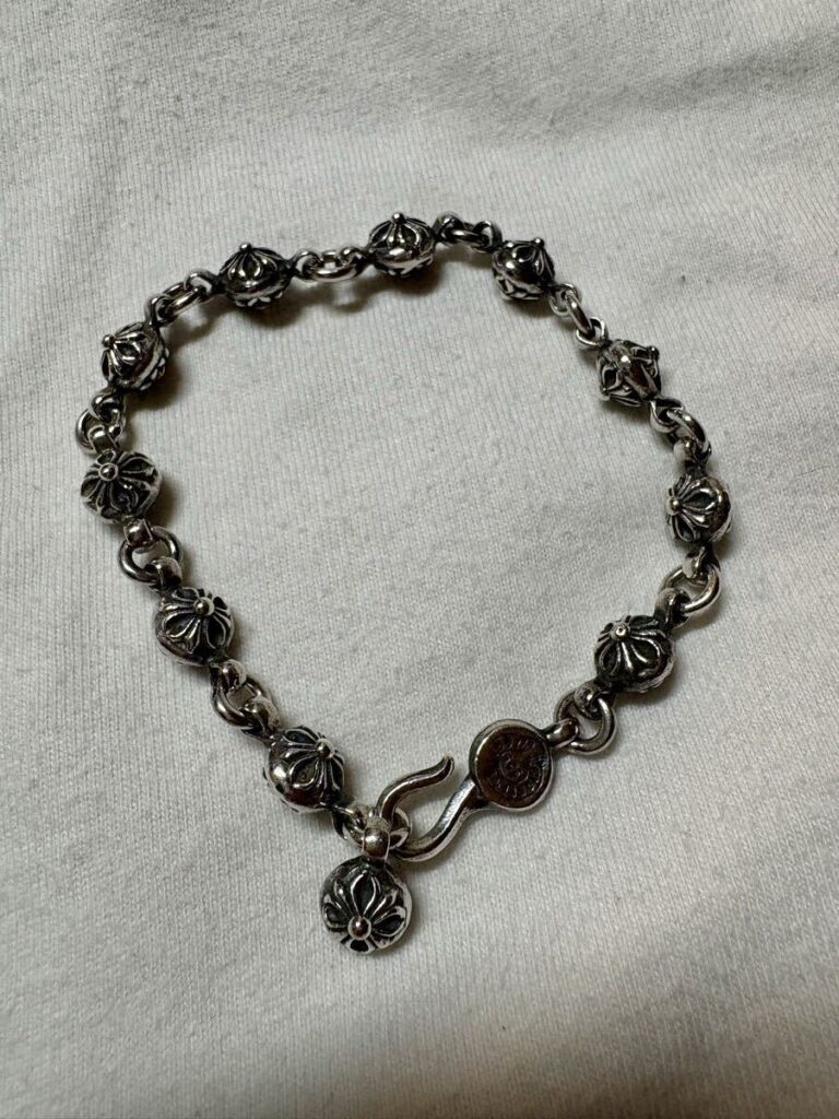 CHROME HEARTS クロムハーツ NO1 BALL クロスボール ブレスレット シルバー