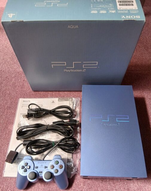 PlayStation 2本体 AQUA SCPH-39000AQ 限定カラー