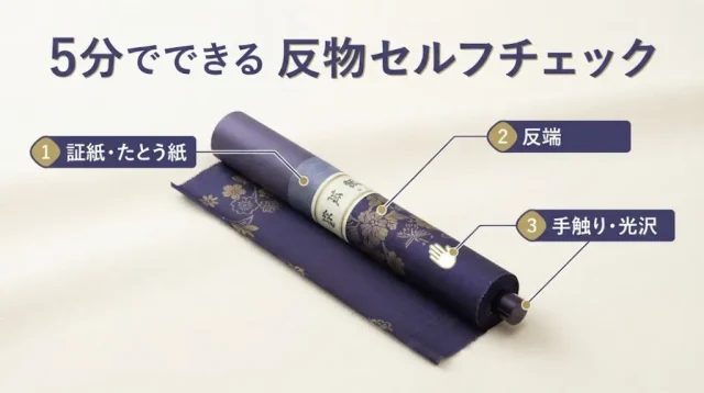 自分の反物を5分で見分ける