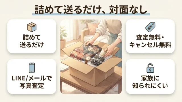 対面なしで進めたいなら:宅配買取という選択肢