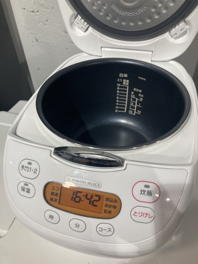 ヤマダセレクト2023年製 炊飯器 中古品販売