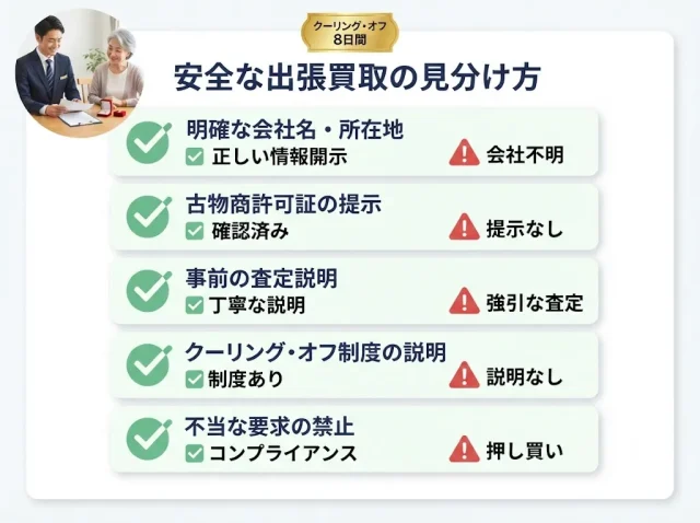 「出張買取って怖い?」不安の正体と安全に使うチェック
