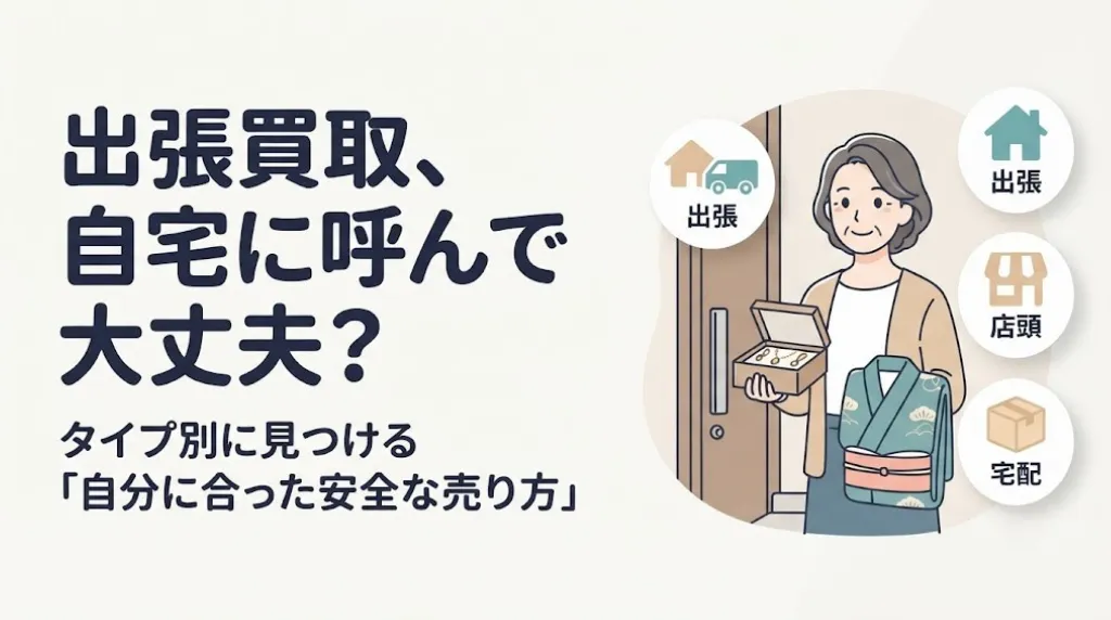 出張買取が自宅で不安な人へ｜4タイプ別の安全な売り方