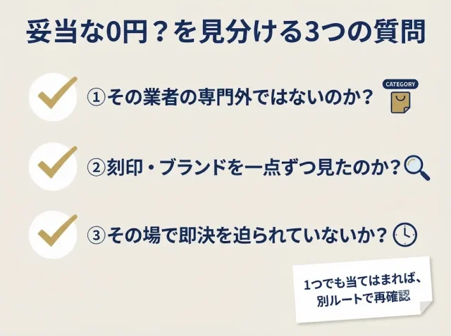 その0円、妥当?査定スタッフが見ている“見分ける3つのサイン”