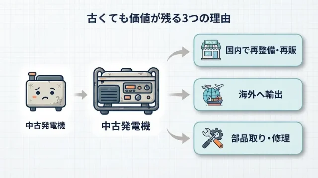 そもそも今、中古の発電機に需要はあるのか