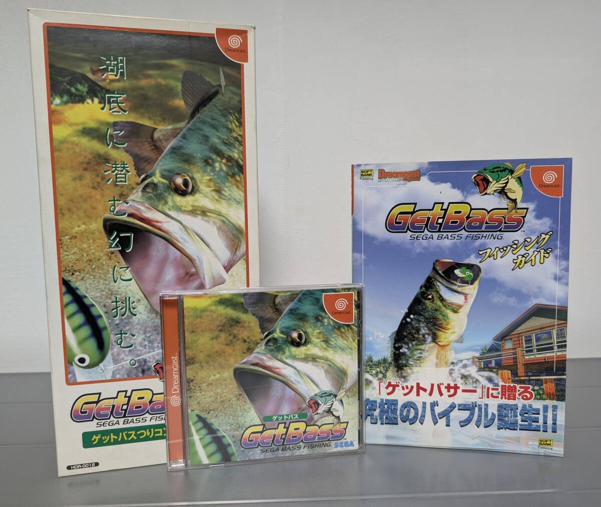 ドリームキャスト GET Bass 釣りコントローラ HDR-0012 セット