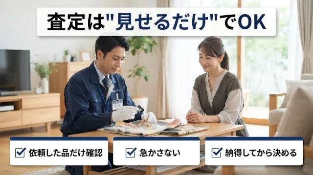 査定は"見せるだけ"でOK