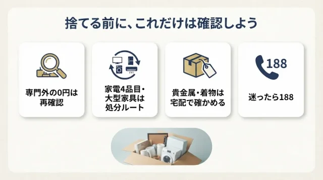 捨てる前に、これだけ
