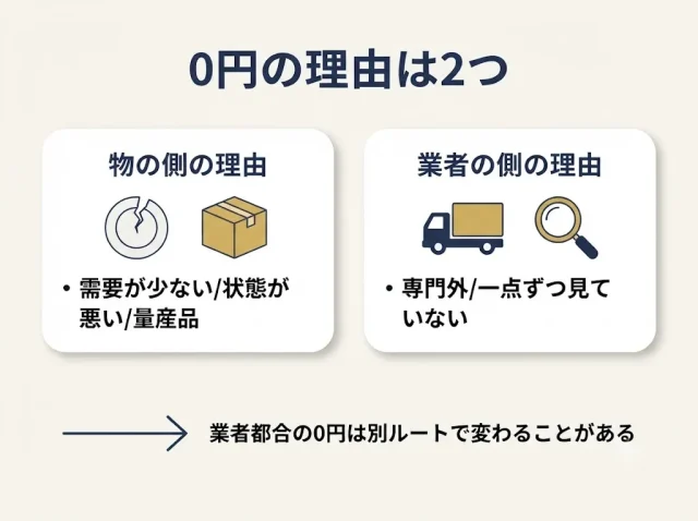 出張買取で「値段がつかない」と言われる主な理由