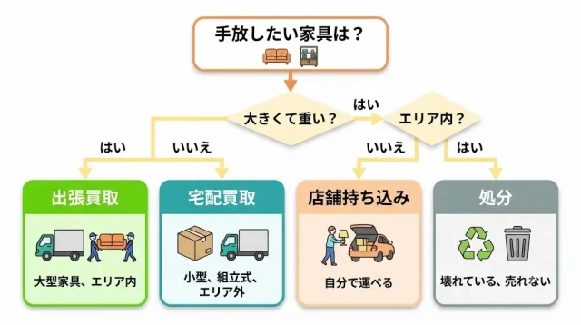 出張・宅配・持ち込み・処分、あなたはどれ?