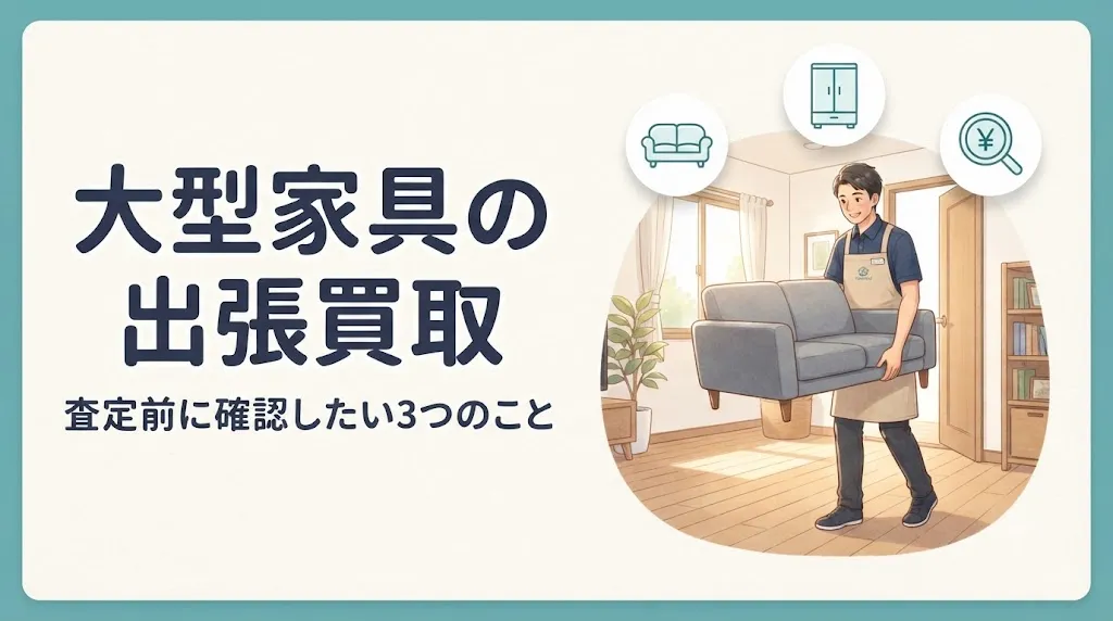 大型家具の出張買取で損しない|査定前に確認する3つのこと