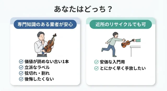 こんな人は専門知識のある業者に出すと安心