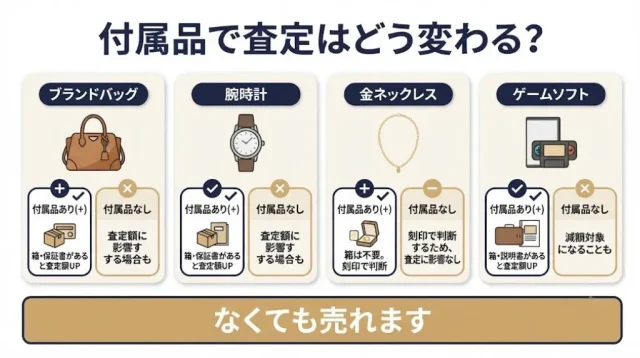 身分証"以外"で査定額とスピードを変える準備物
