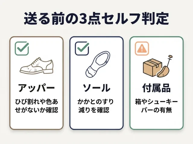 自分の革靴は売れる？ まず状態を3点でセルフ判定